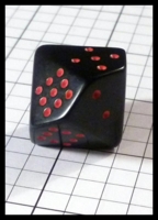 Dice : Dice - 10D - Black Opaque With White Pips - Aug 2013